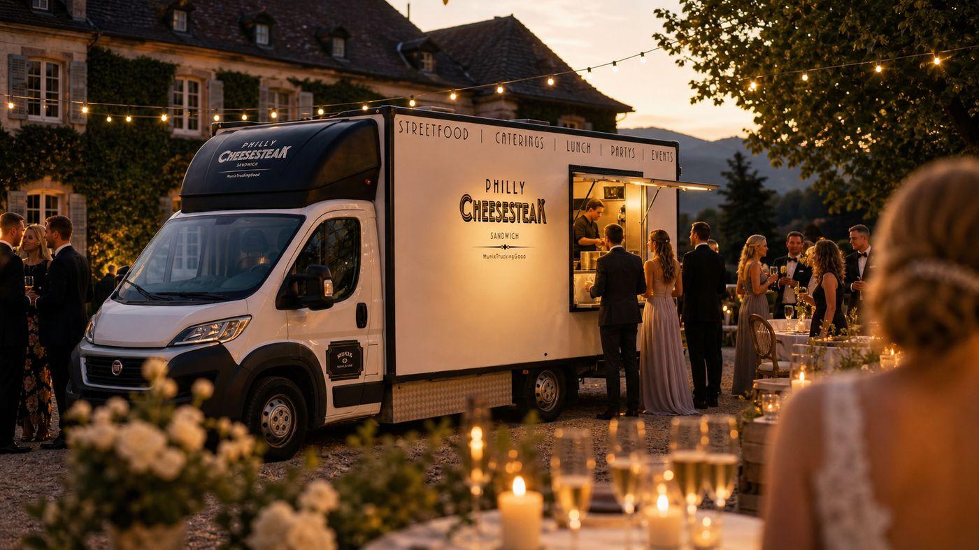 Munix Foodtruck beim Hochzeits-Event zur goldenen Stunde