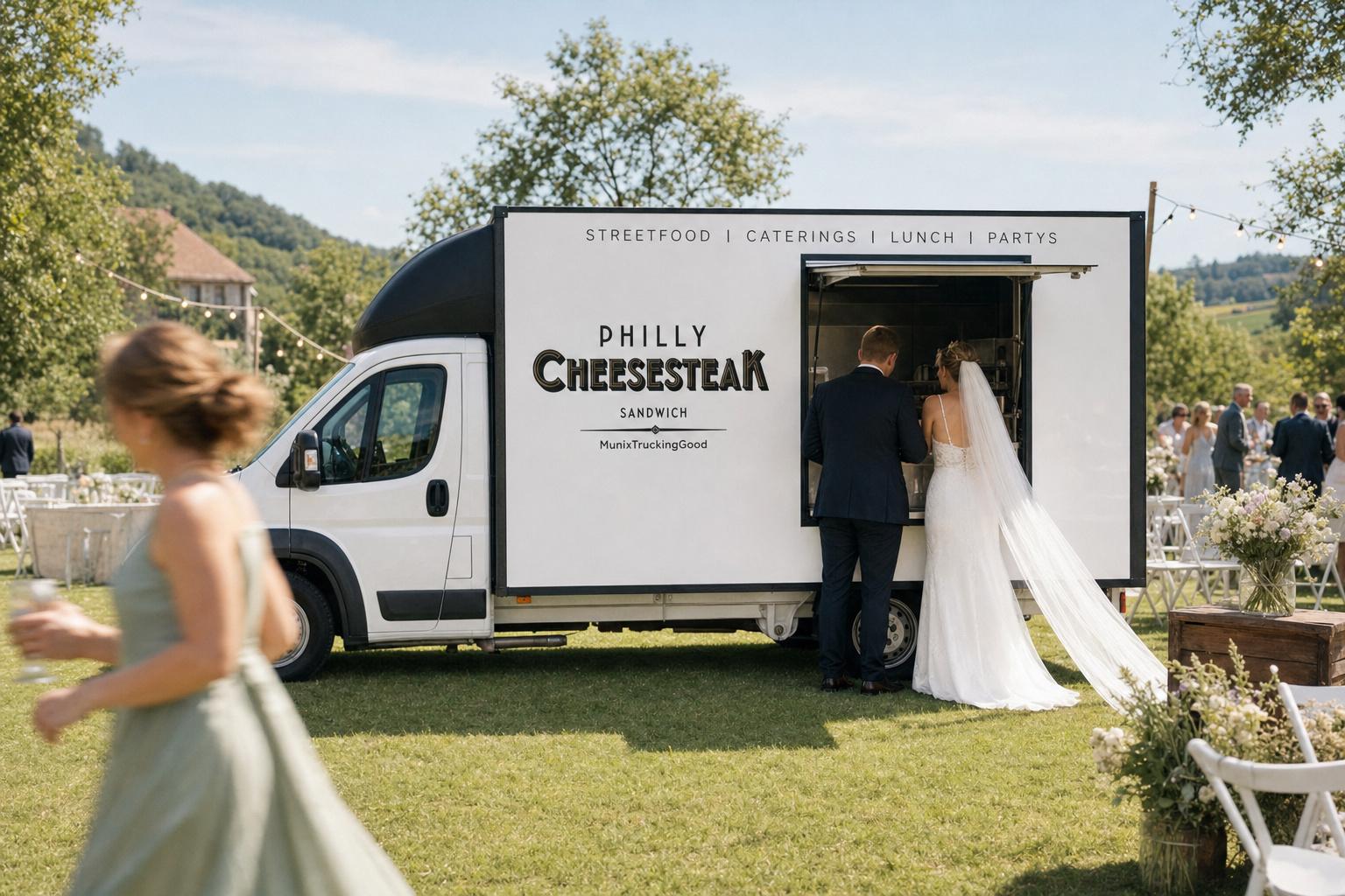 Hochzeitscatering mit Foodtruck Muenchen bei Tag
