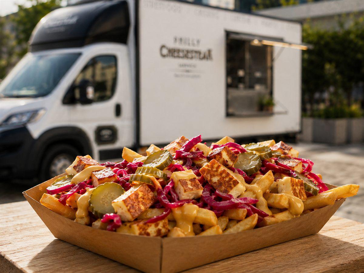 Halloumi Loaded Fries — Bowls vom Foodtruck Trucking Good München